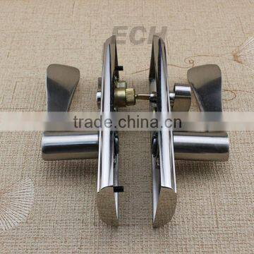 high quality Zinc alloy glass door handle with lock