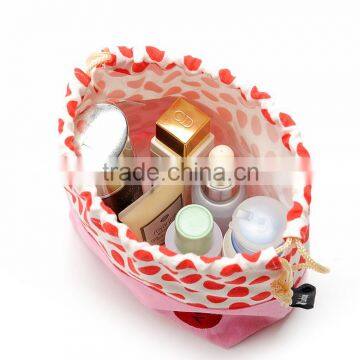 Nice canvas drawstring bag for cosmetic