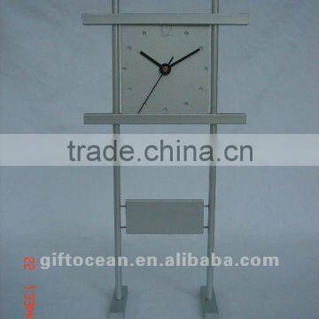 aluminum art metal desk clock,metal crafts table clock