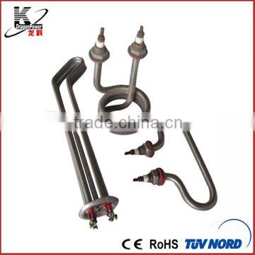 Water immersion electric coil heater element