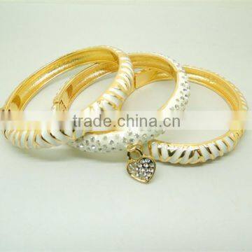 High Quality Gold Plated Bangle With Rhinestone