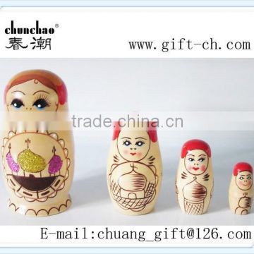 pretty wooden nesting doll/matryoshka russian nesting doll