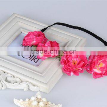 Summer Artificial Flower Headband For Girls,Boho Beach Flower Head Garland photo-5