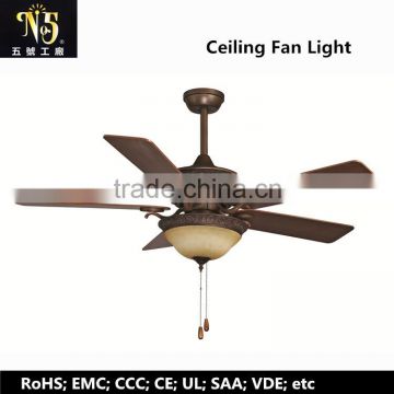 European Style Factory Outlets Ceiling Fan with Light LED E27 Lamp