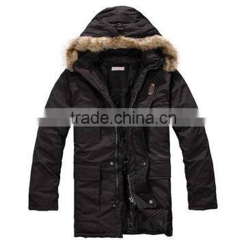 Outdoor fashion style mens fur hoodies jacket