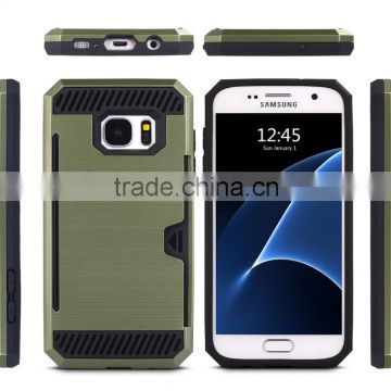 Dual layer TPU plastic combo case for Samsung Galaxy 7