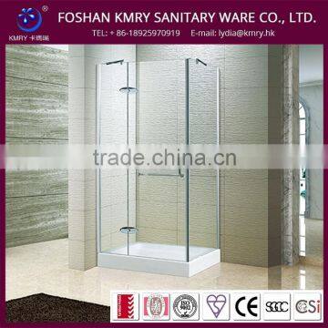 Frameless L-shape Hinged Shower Cabin Shower Doors(KK3002)                        
                                                Quality Choice