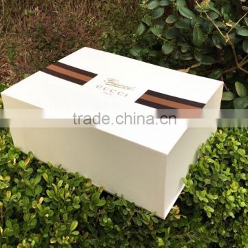 Custom OEM design matt/glossy lamination white plain cardboard gift box