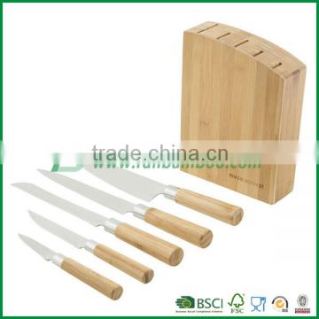 Fuboo high quality bamboo knife block knife holder