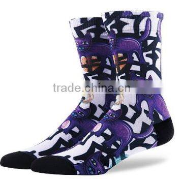 Customized Digital Sublimated Print Basketball Socks photo-2