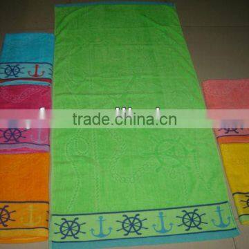 good price jacquard beach towel