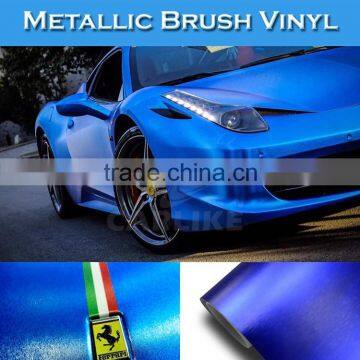 CARLIKE Pearl Blue Chrome Metallic Brushed Car Full Body Vinyl Sticker photo-5
