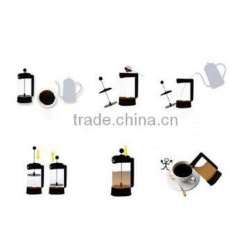 Hot Sell of 1L Stainless Steel and Glass Coffee French Press photo-3