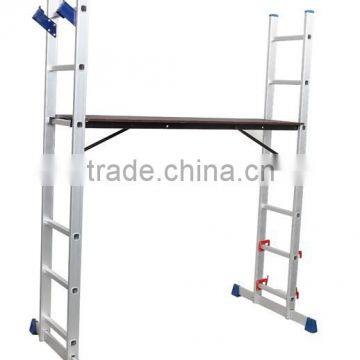 Aluminium en131 tool stool scaffold work platform multipurpose household steel step extension telescopic folding ladder