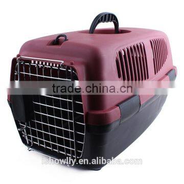 iron door Pet Carrier For Cat Dog Puppy Rabbit Travel Box Basket Cage Outdoor New