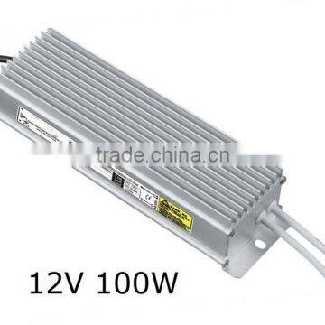 12V 100w waterproof LED Power Supply(CE and ROHS)