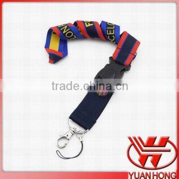 Fashionable woven lanyard with metal hook and mobile phone string for cell phone