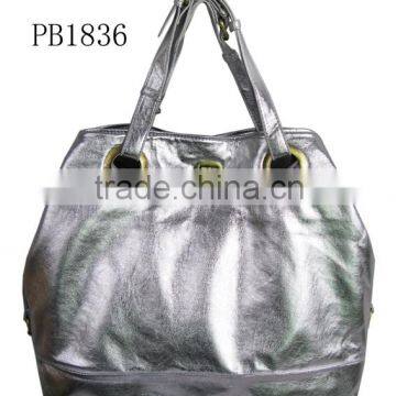 China Suppliers Factory Wholesale Online Shopping Women Bags Shopping Silver Hands Bags