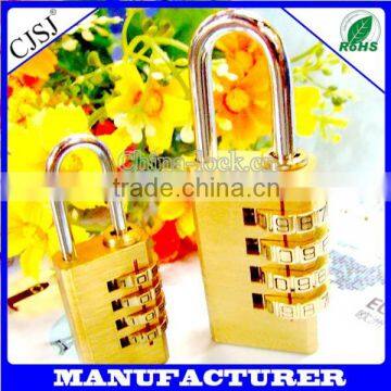 2015 Hot Sale 60MM Security Brass Padlock 4 digital combination locks