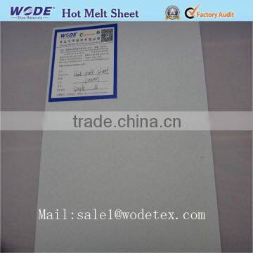 Nonwoven chemical sheet based hot melt adhesive shoe upper