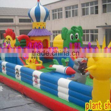 Inflatable Colorful Cartoons Castles With Slides photo-4