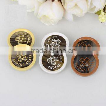 Three color Resin Laser Button,suit cost buttons