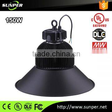 Easy install ip65 DOME 150w ip65 led high bay light with Meanwell driver C ree led chip