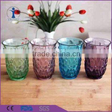 Wholesale Colored Tableware Embossed Glass Tumbler Quality Choice photo-3