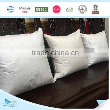 white plain feather down /hollow fiber 3d pillow for hotel use