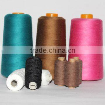 shiny spun 100% polyester sewing thread