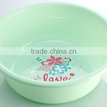 wholesale high grade middle size plastic round basin cup ,palstic wash basin ,plastic foot basin