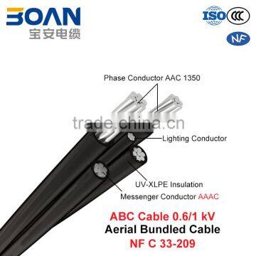 ABC Cable, Aerial Bundled Cable, 0.6/1 kV (NF C 33-209)