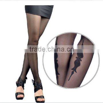 8306 footless ,Fake tattoo 20D lady tights wholesale