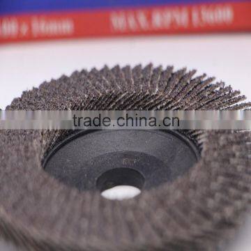 Calcined aluminium oxide flap disc