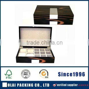 custom engraved logo printed quality cufflink case