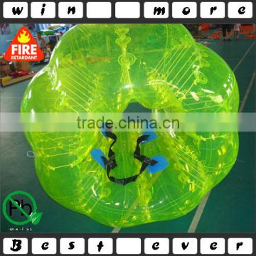 yellow color inflatable body zorb ball,bumper ball for adults