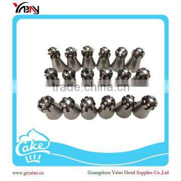 Stainless steel cake nozzle icing tip