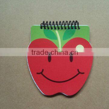 apple shape spiral notebook