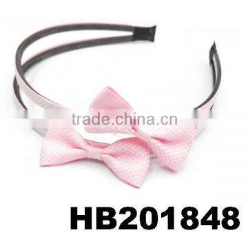Teenage Girls Ribbon Bow Plastic Headband Wholesale