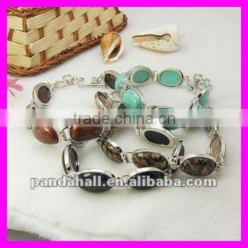 Gemstone Jewelry Bracelets Bangle(BJEW-H370-M)