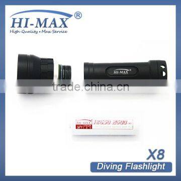 HI-MAX Factory Price Wide Angle Diving Torch Underwater Video Light photo-5