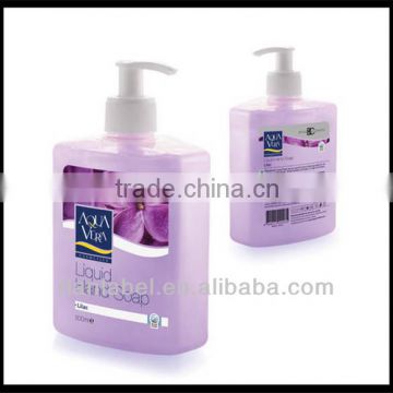 Eco-friendly waterproof liquid soap bottle labels,daily chemical label