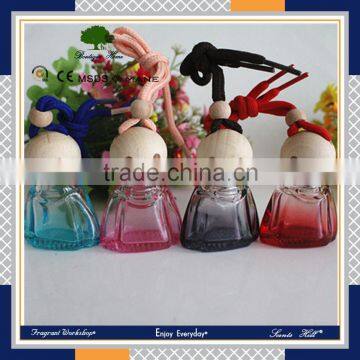 Hanging Best sale fine car refillable glass perfume bottle with creative original unique design