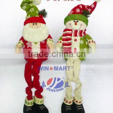 fabric santa snowman Christmas decorations