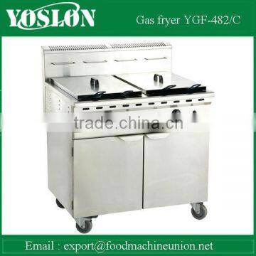 48L+48L gas fryer deep flyer