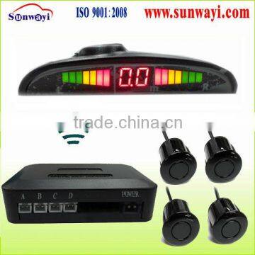 popular wireless Led car alarm reverse assistant parking sensor system