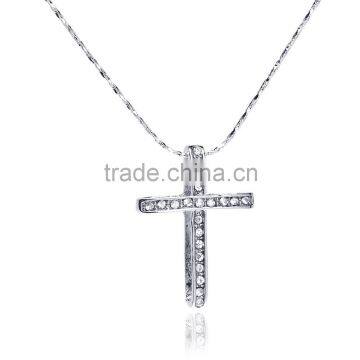 Jewelry Made With Austrian Crystal Women Rhinestone Cross Jh 18k Gold Jewelry Necklace