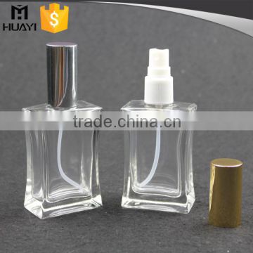 custom made clear empty glass pump spray perfume bottle with cap                        
                                                                                Supplier's Choice