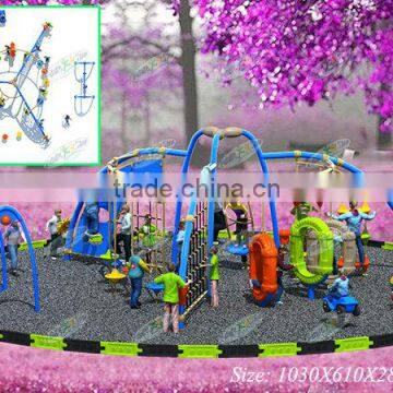 Outdoor physical climbing machine with Galvanized pipe and recycled LLDPE