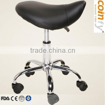 COMFY MA04 Chrome Salon Saddle Stool